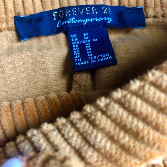 Forever 21 rust-coloured corduroy skirt - Picture 2 of 4